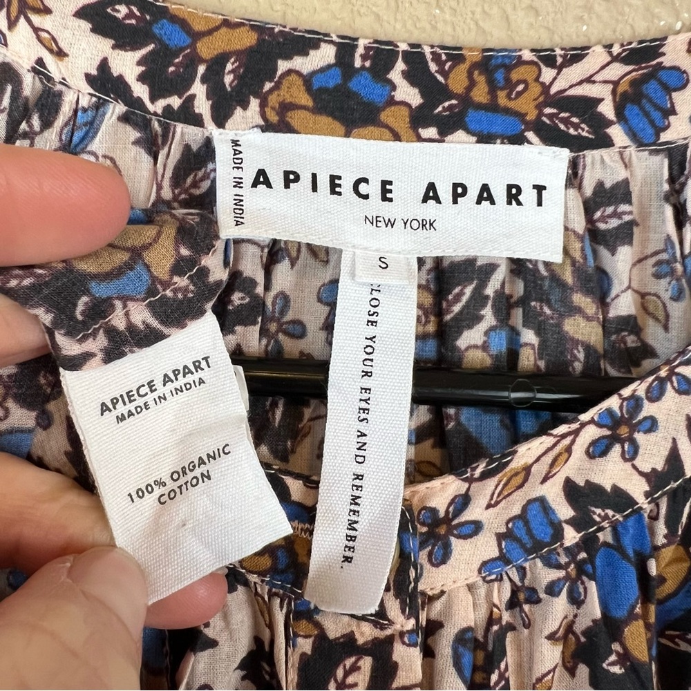 APIECE APART La Ventura shirred floral-print organic cotton-voile dress - Picture 14 of 14